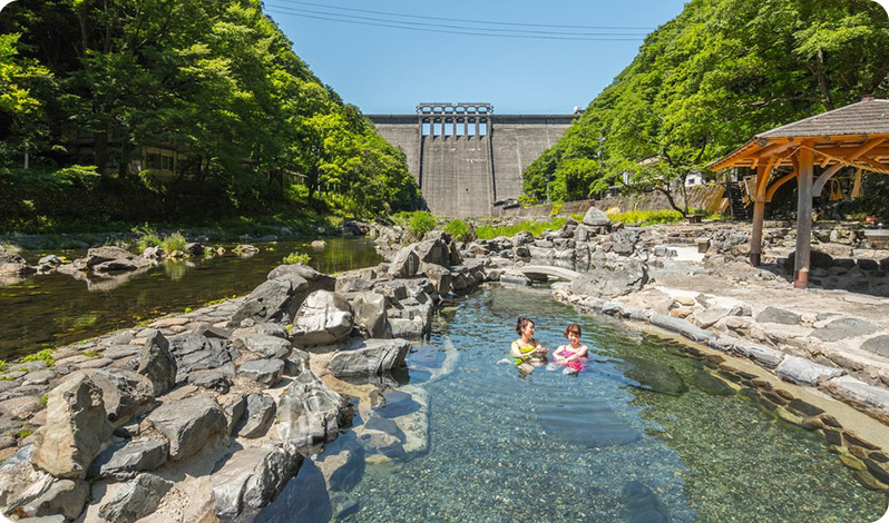 湯原温泉郷巡り